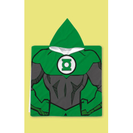 Dětské pončo s kapucí Green Lantern
