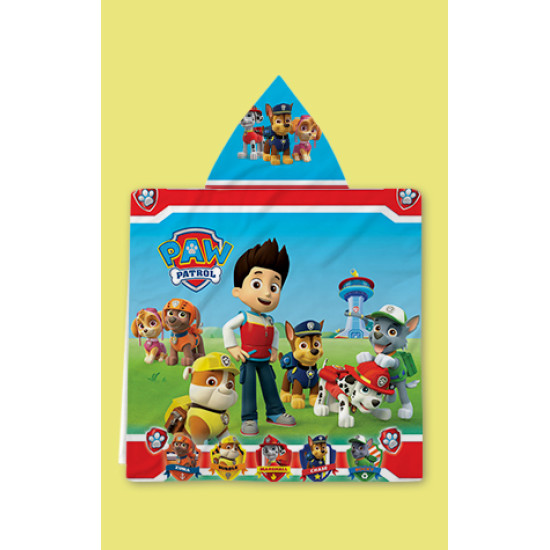 Dětské pončo s kapucí Paw Patrol (Pes Patrola)