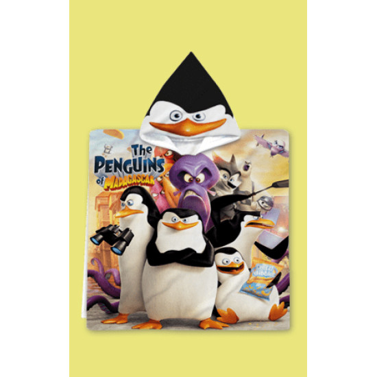 Dětské pončo s kapucí Penguins