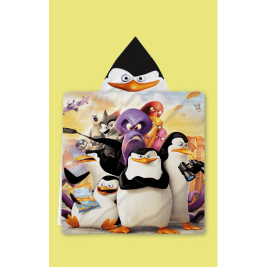 Dětské pončo s kapucí Penguins