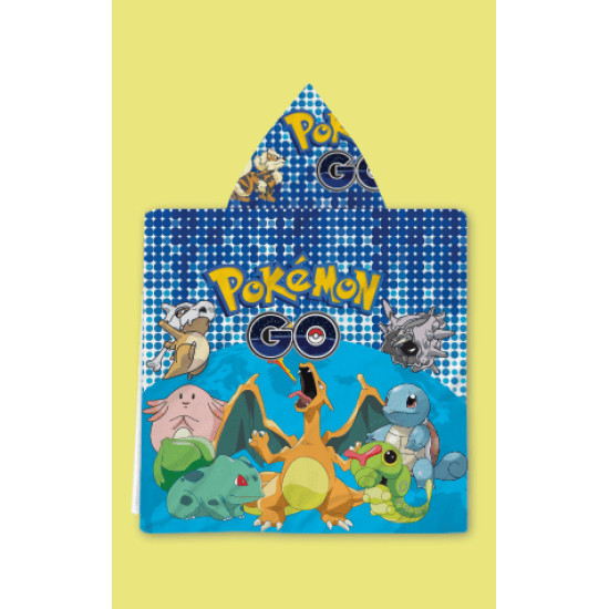 Dětské pončo s kapucí Pokémon GO
