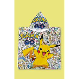 Dětské pončo s kapucí Pokémon Pikachu