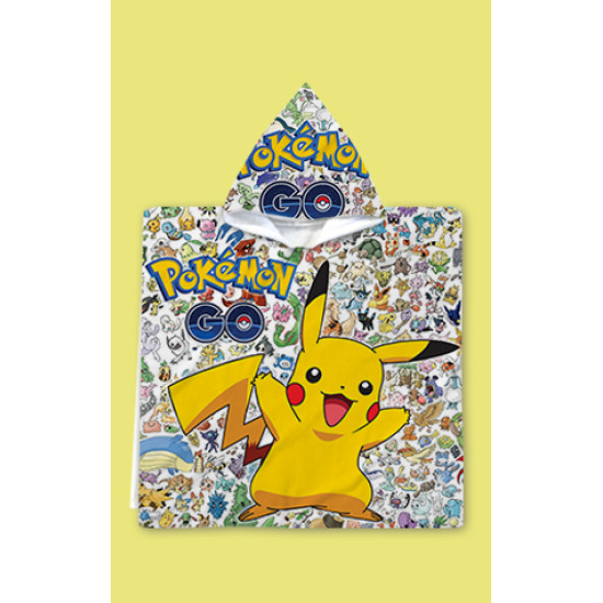 Dětské pončo s kapucí Pokémon Pikachu