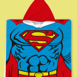 Dětské pončo s kapucí Superman
