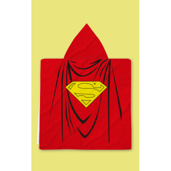 Dětské pončo s kapucí Superman