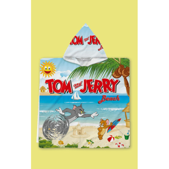 Dětské pončo Tom and Jerry Beach