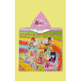 Dětské pončo s kapucí Winx