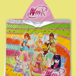Dětské pončo s kapucí Winx