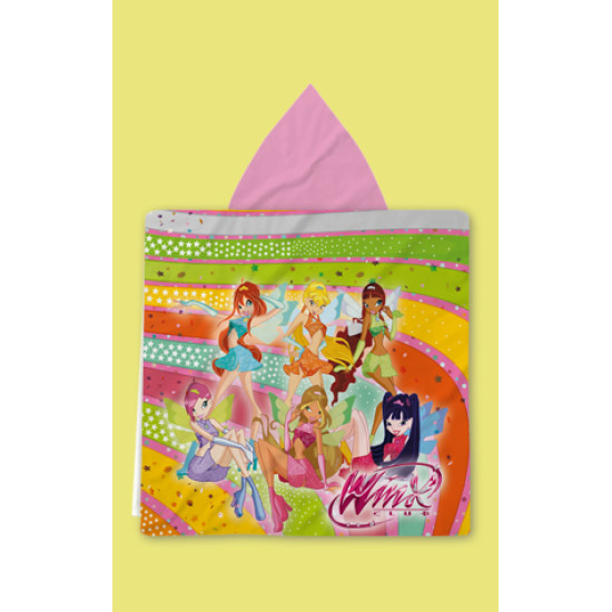 Dětské pončo s kapucí Winx