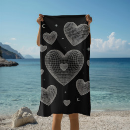 Stylová plážová osuška Y2K Love