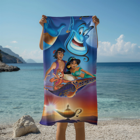 3D dětská osuška Aladin a Jasmína
