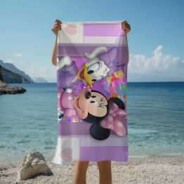 Plážová osuška Daisy a Minnie Mouse