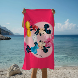 Plážová osuška Kouzlo Mickeyho a Minnie