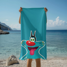 Plážová osuška Oggy a švábi