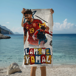 Plážová osuška Fotbalista Lamine Yamal