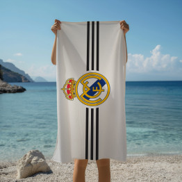 Plážová osuška Logo Real Madrid s liniemi