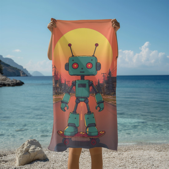 Stylová osuška Robot Skater
