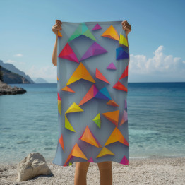 Plážová osuška Malé geometrické trojúhelníky