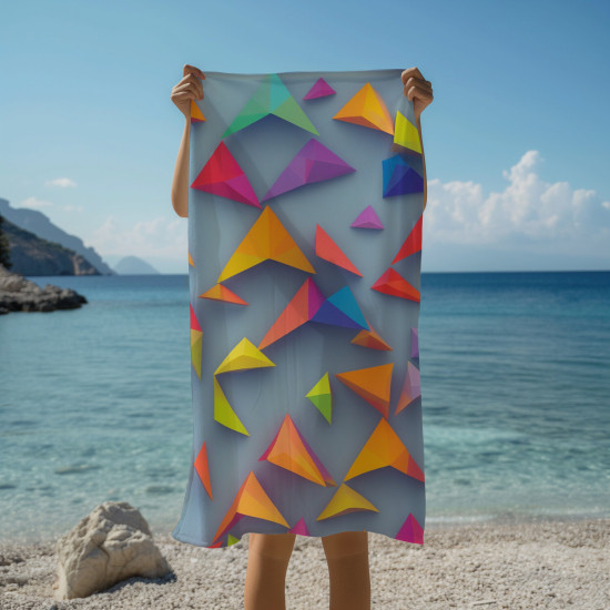 Plážová osuška Malé geometrické trojúhelníky
