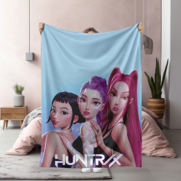 Fanouškovská deka Huntrix Demon Hunters K-Pop
