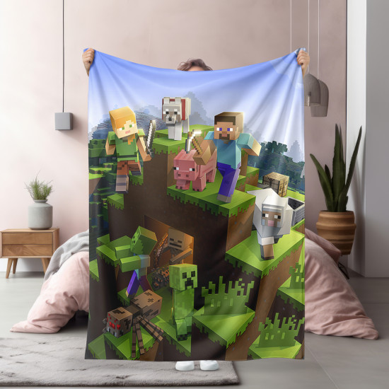 Dětská deka Minecraft Video Game