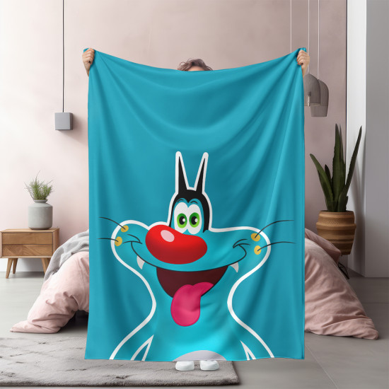 Měkká deka Oggy a švábi