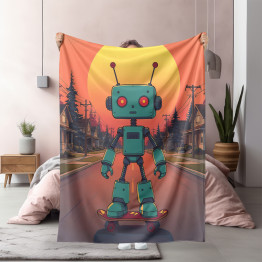 Stylová deka Robot Skater