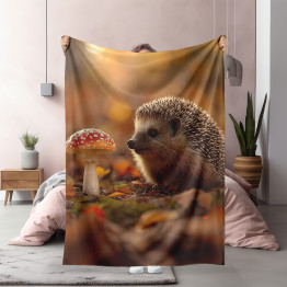Sezónní deka Podzimní ježek