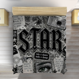 Stylový 3D přehoz na postel Y2K Star
