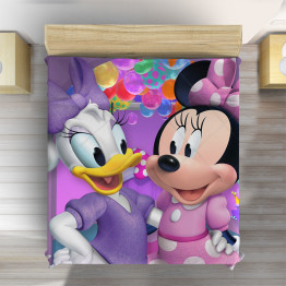 Dětský přehoz na postel Daisy a Minnie Mouse