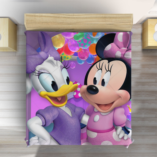 Dětský přehoz na postel Daisy a Minnie Mouse
