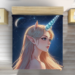Přehoz na postel Elfí jednorožec