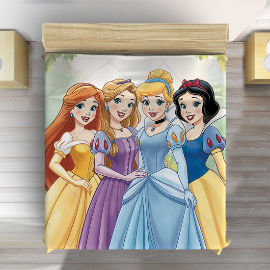 3D přehoz na postel Oblíbené princezny