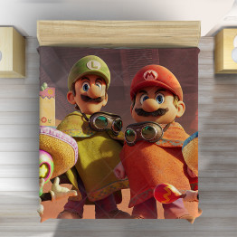 3D dětský přehoz na postel Mario a Luigi