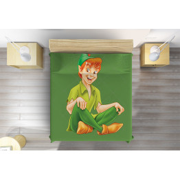 3D přehoz na postel Petr Pan Green