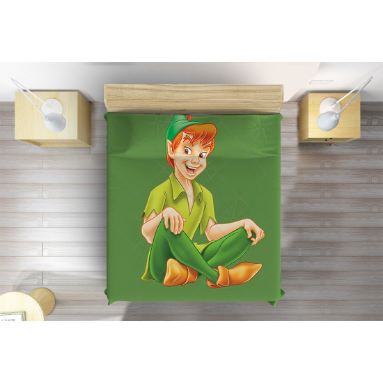 3D přehoz na postel Petr Pan Green