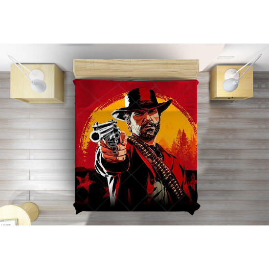 3D přehoz na postel Red Dead Redemption