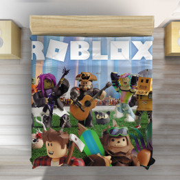 3D dětský přehoz na postel Roblox z měkkého mikrovlákna