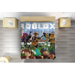 3D dětský přehoz na postel Roblox z měkkého mikrovlákna