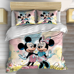 3D ložní povlečení Kouzlo Mickeyho a Minnie