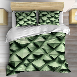 3D Ložní povlečení Geometrická tapiserie