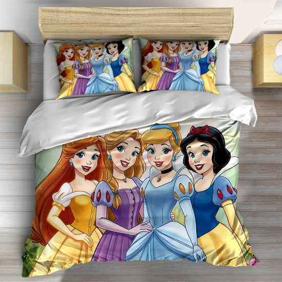 3D dětské povlečení Oblíbené princezny