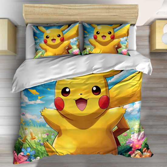 3D dětské povlečení Pokémon Pikachu