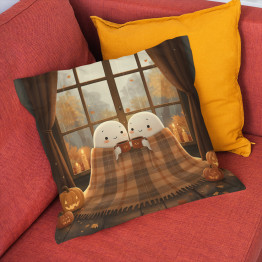 3D podzimní polštář Halloween doma