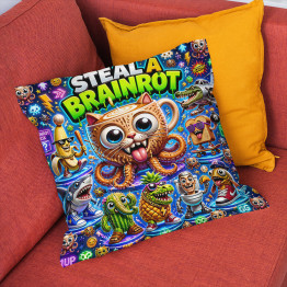 Moderní polštář Steal a Brainrot